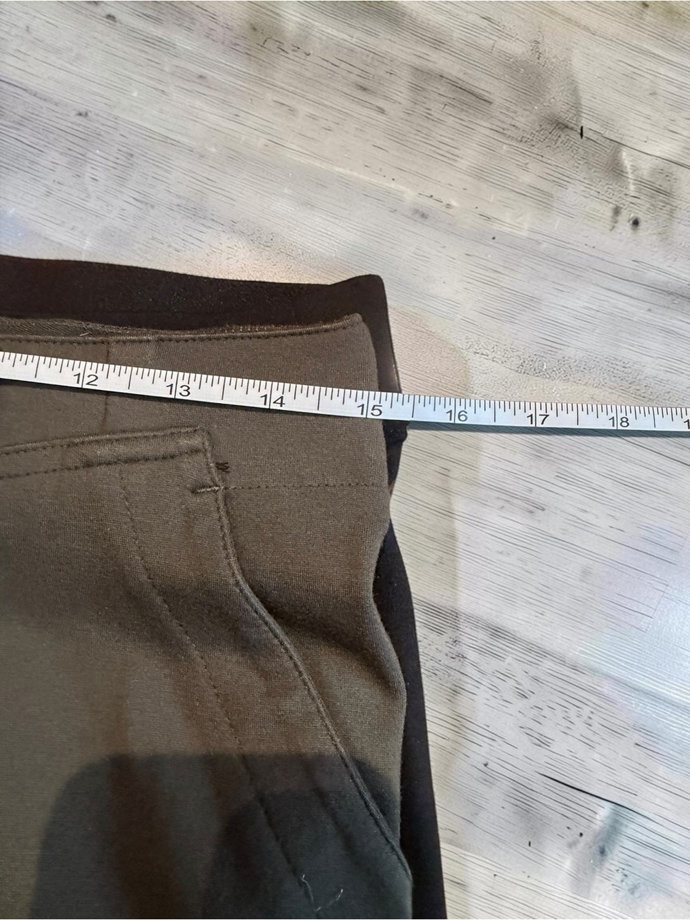 Pair of Max Studio Wide Leg Pants - Black and Olive - Picture 4 of 4